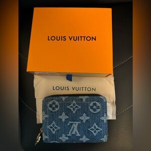 NEW small denim wallet